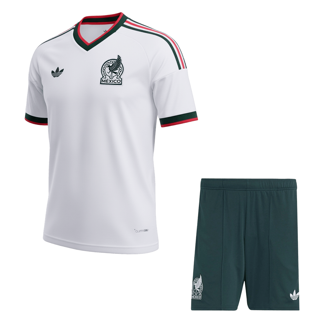 Mexico Away Soccer Jersey Kit (Jersey+Shorts) World Cup 2026 White
