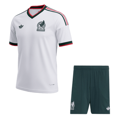 Mexico Away Soccer Jersey Kit (Jersey+Shorts) World Cup 2026 White