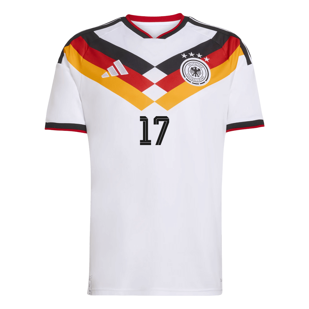 WIRTZ #17 Germany Home Soccer Jersey World Cup 2026 White