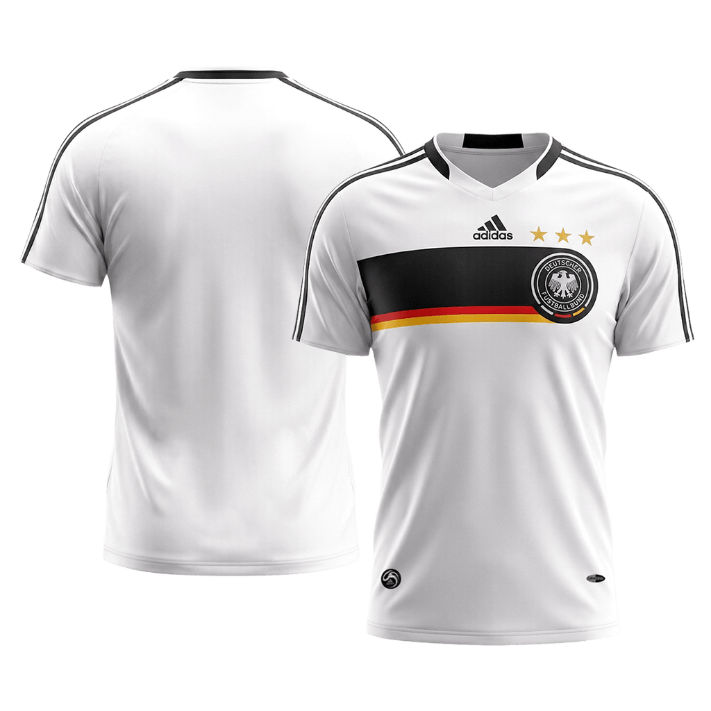 Maillot domicile de football rétro de l'Allemagne 2008