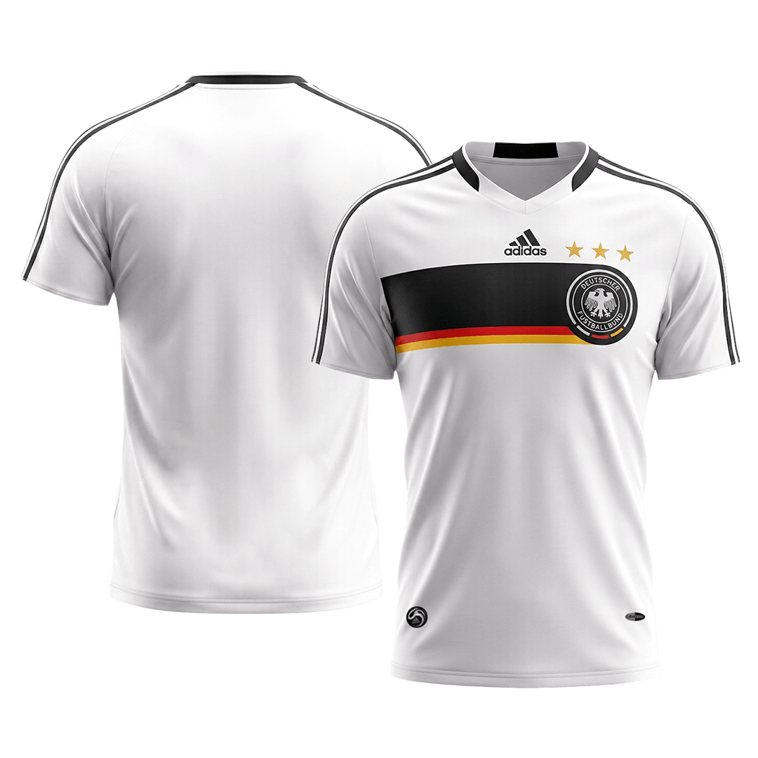 Maillot domicile de football rétro de l'Allemagne 2008