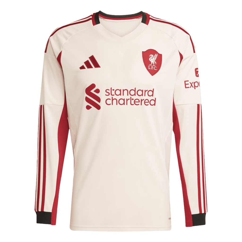 Liverpool Away Soccer Jersey Retro 2025/26 - Long Sleeve - Football Shirt | SmartJerseys | Official Quality