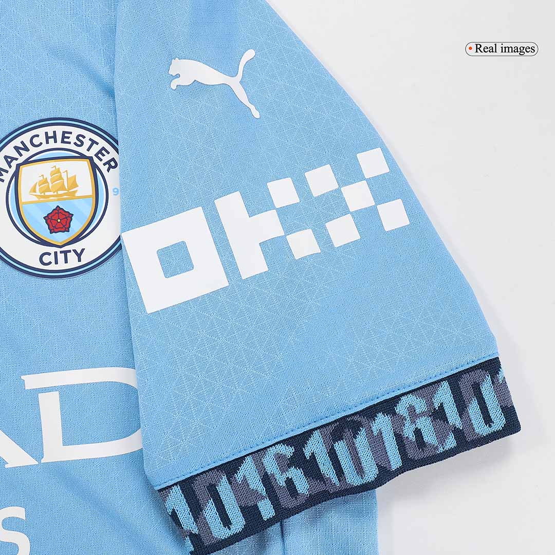 Manchester City DE BRUYNE #17 Home Jersey Authentic 2024/25 - UCL Edition