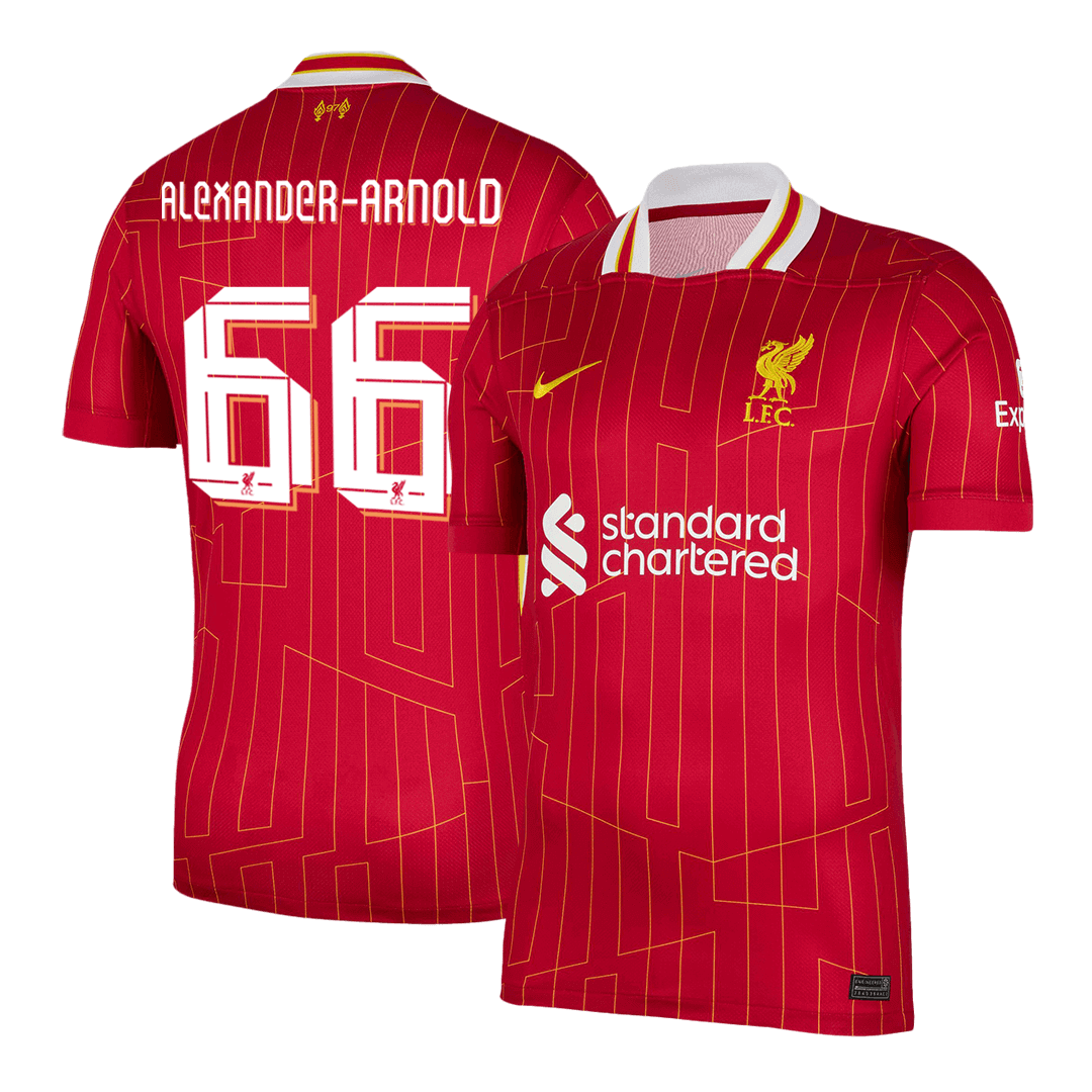 Liverpool ALEXANDER-ARNOLD #66 Home Soccer Jersey 2024/25 - UCL Edition - Football Shirt | SmartJerseys | Official Quality