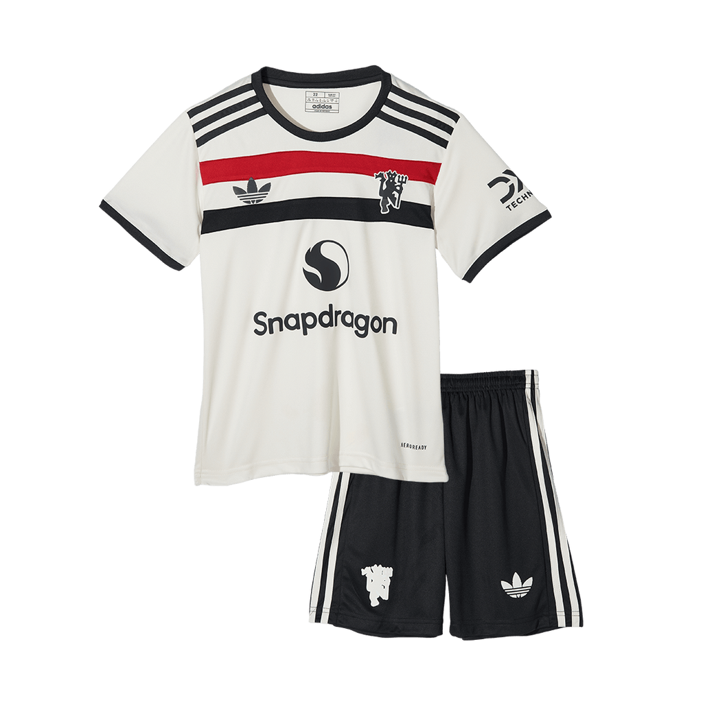 Manchester United Third Away Soccer Jersey Kit  Kids(Jersey+Shorts)