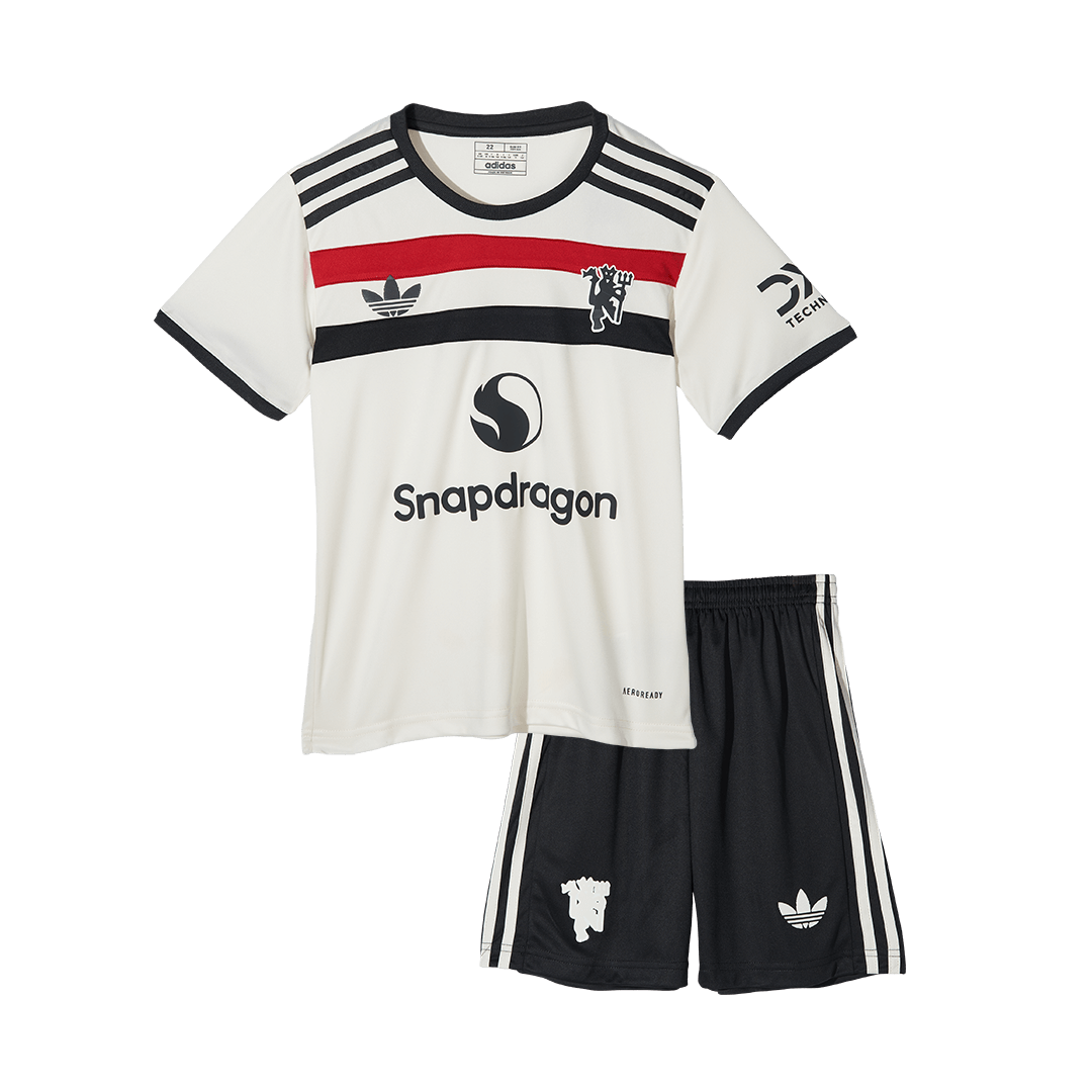 Manchester United Third Away Soccer Jersey Kit  Kids(Jersey+Shorts)