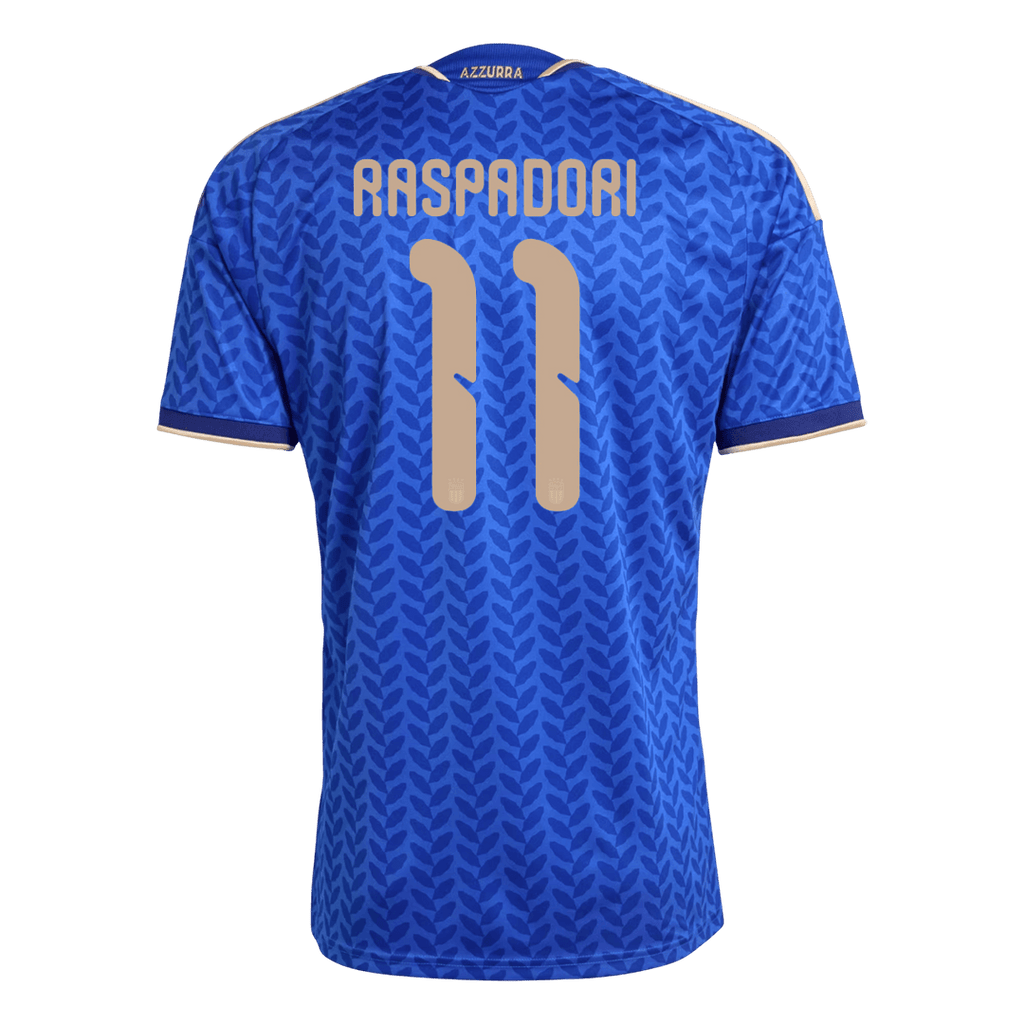 RASPADORI #11 Italy Home Soccer Jersey World Cup 2026 Blue