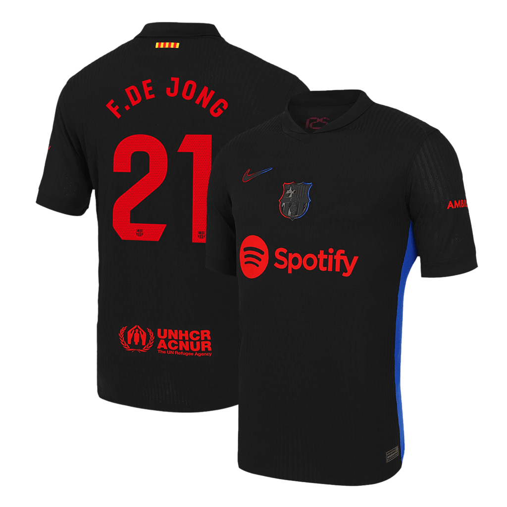 Barcelona F.DE JONG #21 Away Soccer Jersey Authentic 2024/25 - Football Shirt | SmartJerseys | Official Quality