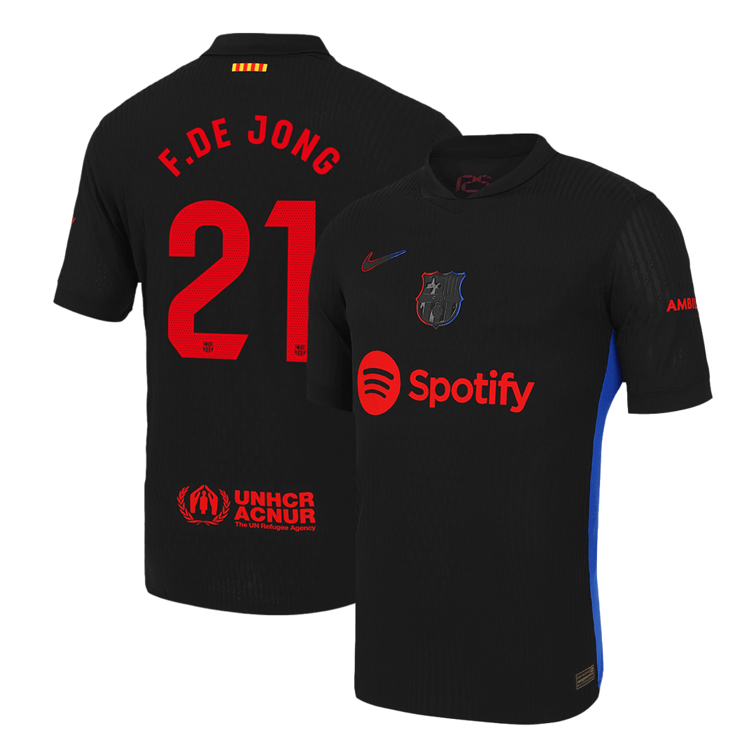 Barcelona F.DE JONG #21 Away Soccer Jersey Authentic 2024/25 - Football Shirt | SmartJerseys | Official Quality