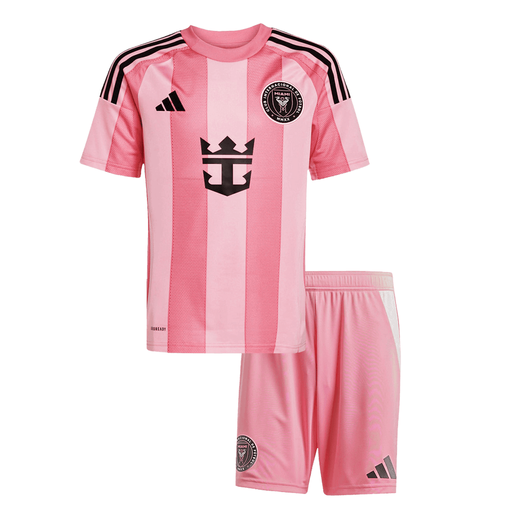 Inter Miami CF Home Soccer Jersey Kit 2025 Kids(Jersey+Shorts) - Football Shirt | SmartJerseys | Official Quality