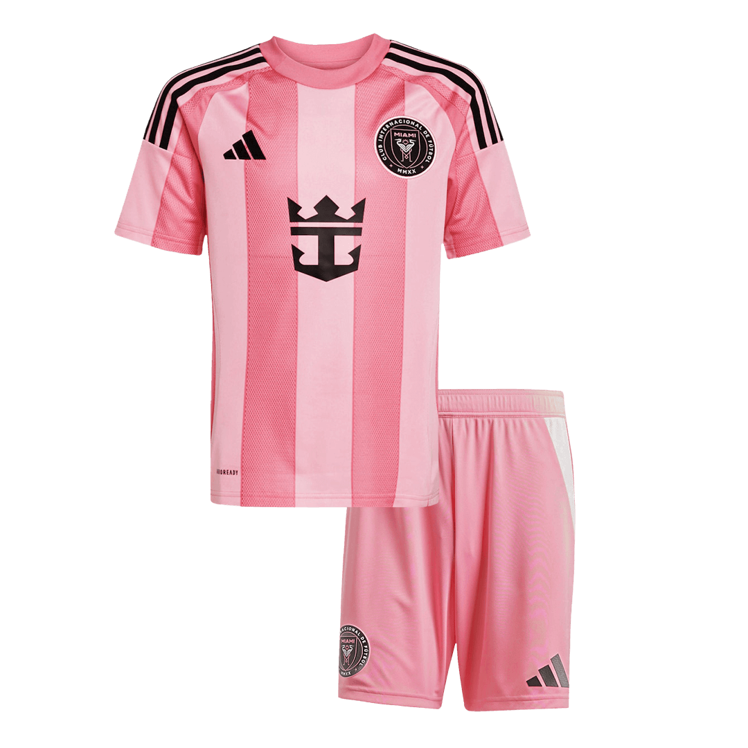 Inter Miami CF Home Soccer Jersey Kit 2025 Kids(Jersey+Shorts) - Football Shirt | SmartJerseys | Official Quality