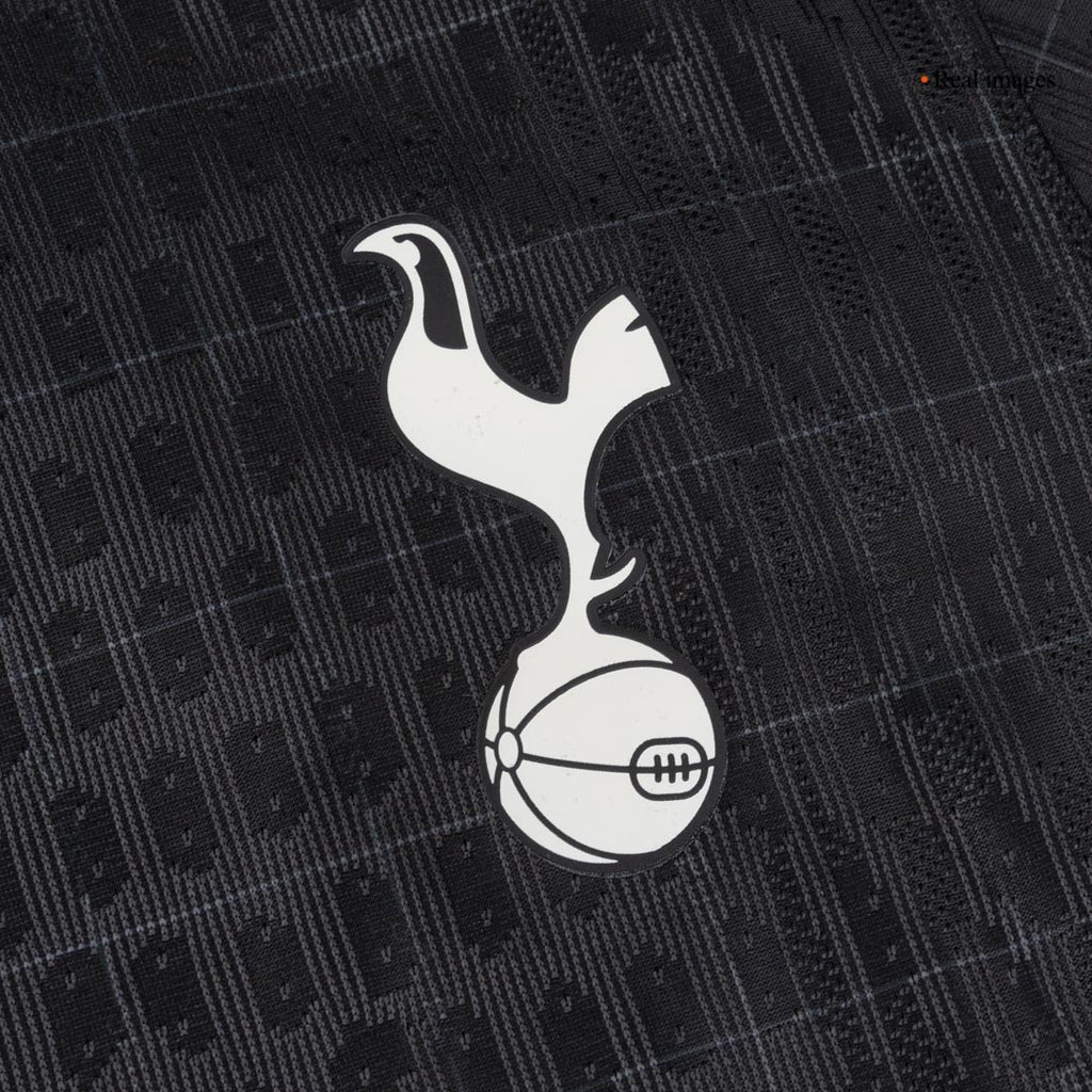 Camiseta de fútbol auténtica del Tottenham Hotspur de visitante 25/26, negra