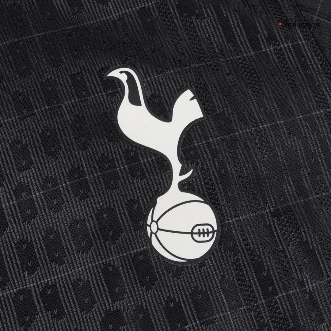 Camiseta de fútbol auténtica del Tottenham Hotspur de visitante 25/26, negra