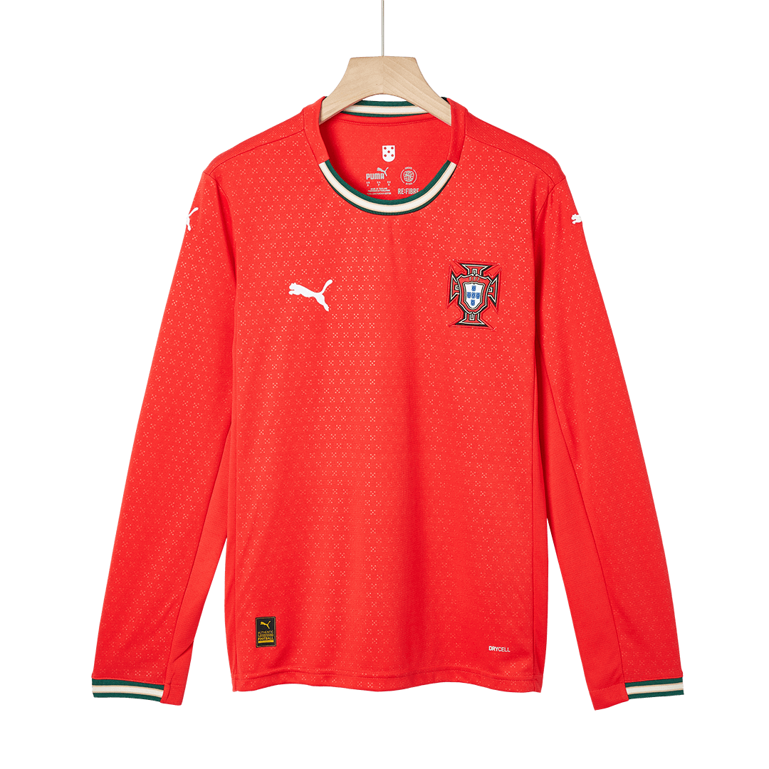 Camiseta de fútbol local de manga larga de Portugal 2025