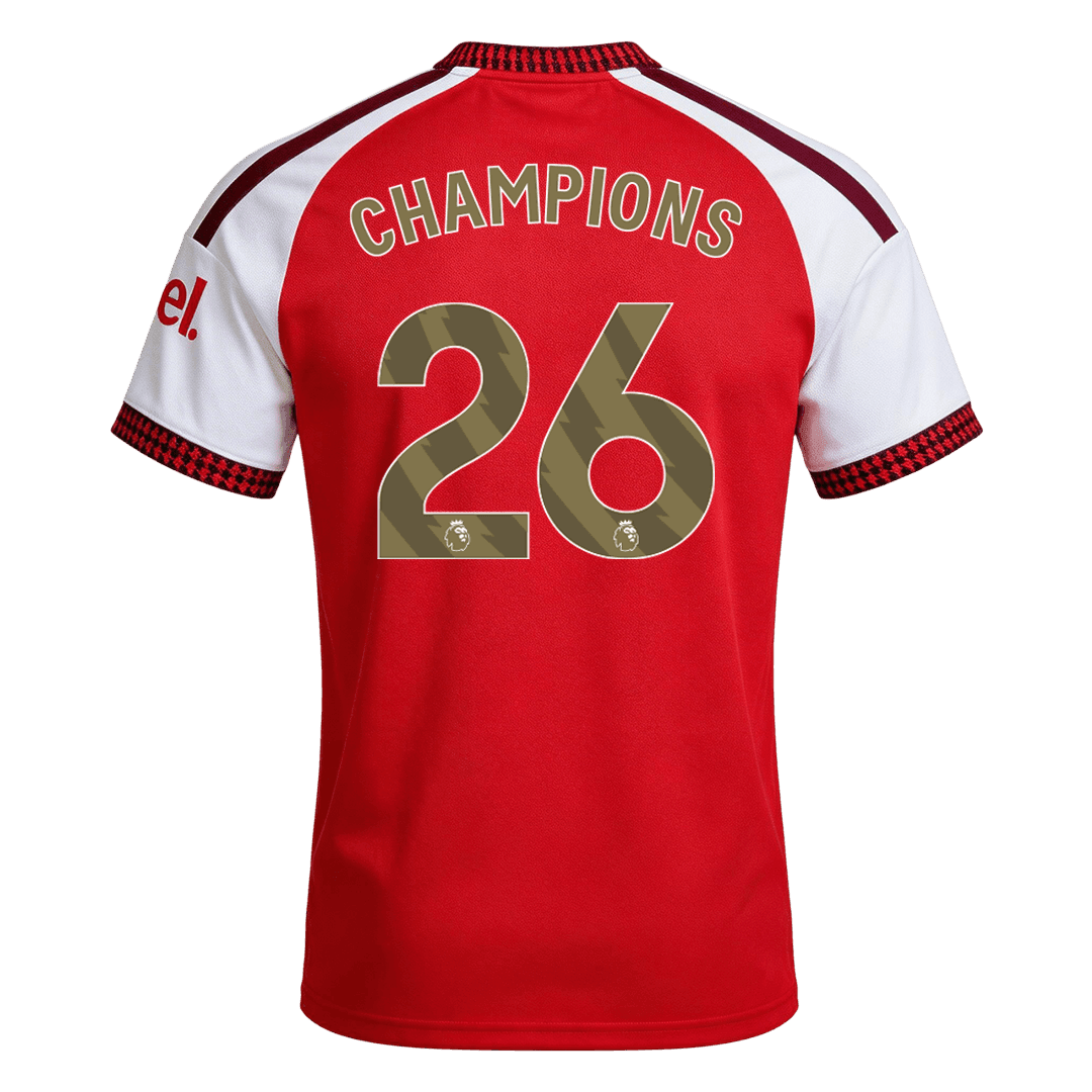 Arsenal CHAMPIONS #26 Home Soccer Jersey 2026/27