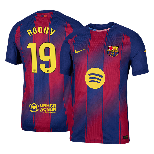 ROONY #19 Authentic Barcelona Home Soccer Jersey 2025/26 Red&Blue - Football Shirt | SmartJerseys | Official Quality