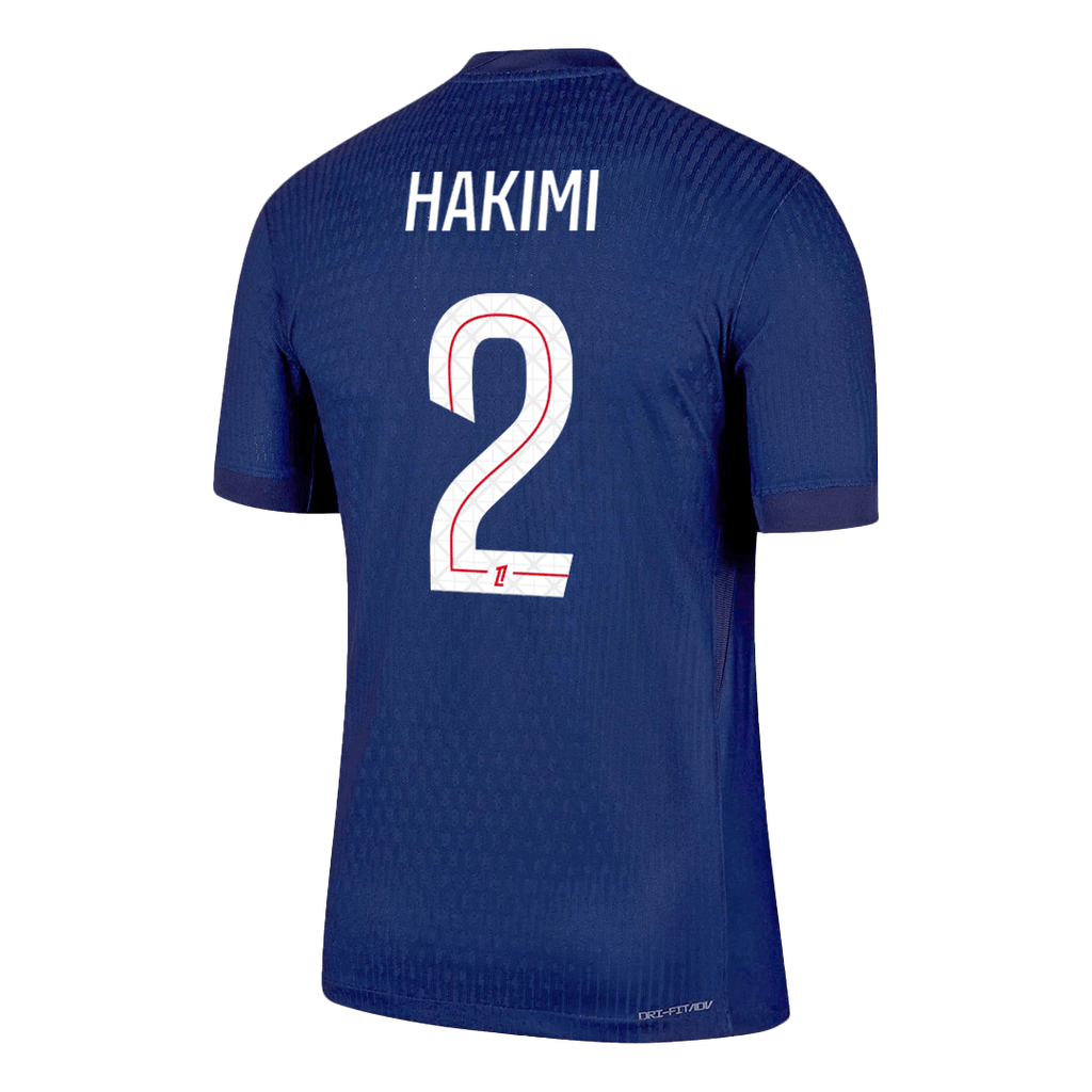 HAKIMI #2 Authentic PSG Home Soccer Jersey 2025/26 Navy