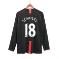 Manchester United SCHOLES #18 Away Soccer Jersey Retro 2007/08 - Long Sleeve - Football Shirt | SmartJerseys | Official Quality