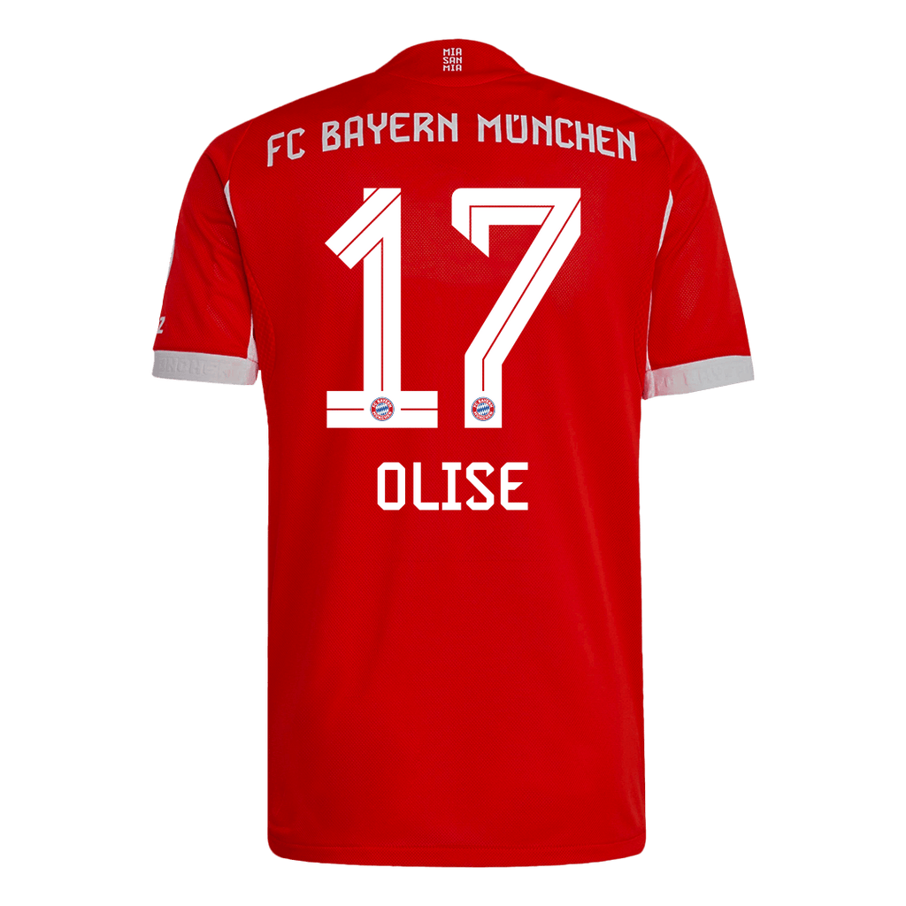 OLISE #17 Authentic Bayern Munich Home Soccer Jersey 2025/26 Red
