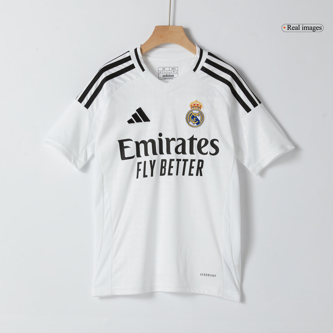 Real Madrid Home Jersey Kit 2024/25 Kids(Jersey+Shorts)