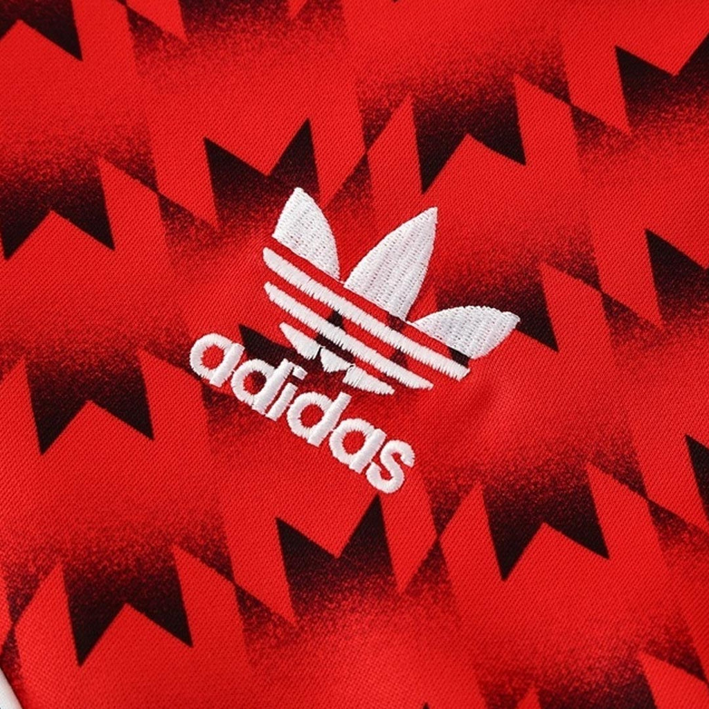 Chaqueta de entrenamiento del Manchester United 25/26 roja y negra