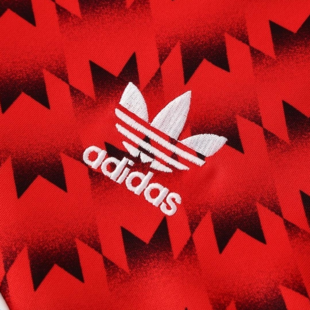 Chaqueta de entrenamiento del Manchester United 25/26 roja y negra