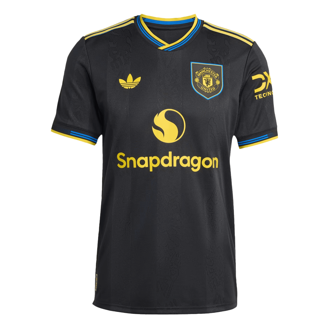 Authentic Manchester United Third Away Soccer Jersey 2025/26 Black - Football Shirt | SmartJerseys | Official Quality