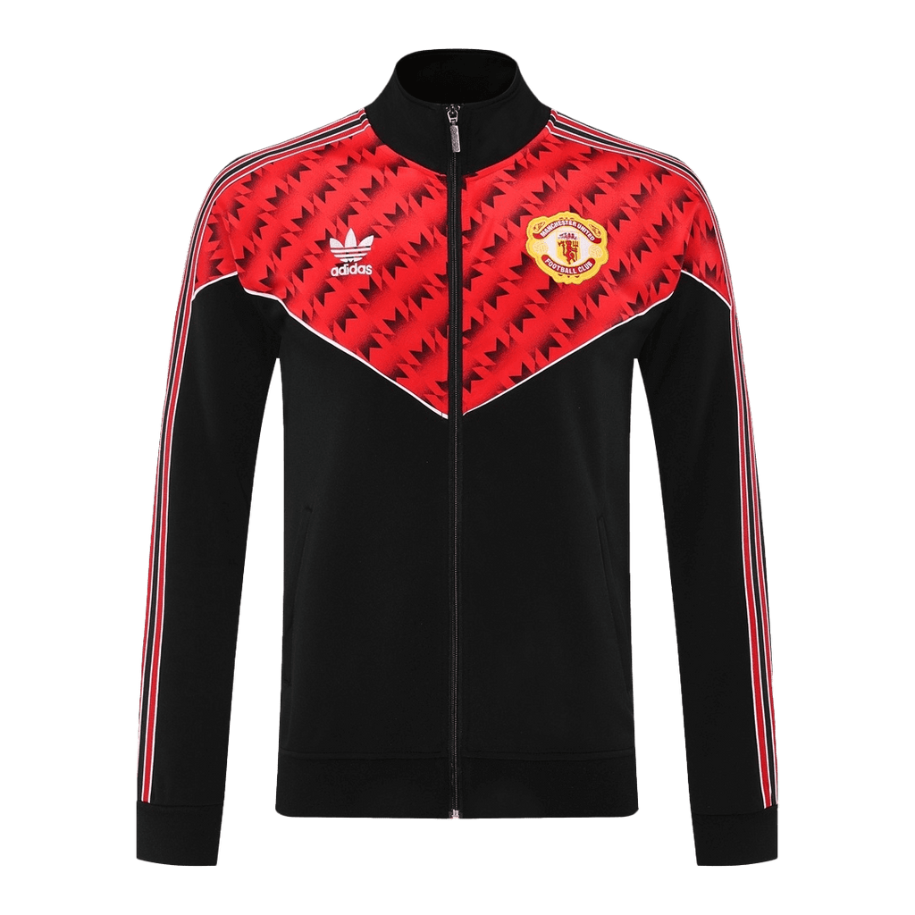 25/26 Manchester United Training Jacket Red&Black - Football Shirt | SmartJerseys | Official Quality