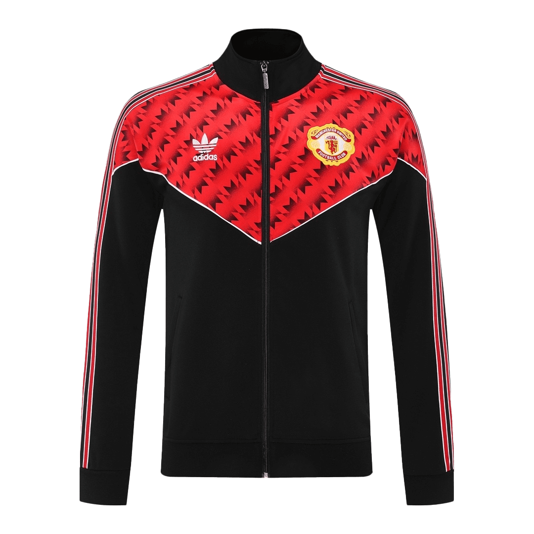 25/26 Manchester United Training Jacket Red&Black - Football Shirt | SmartJerseys | Official Quality