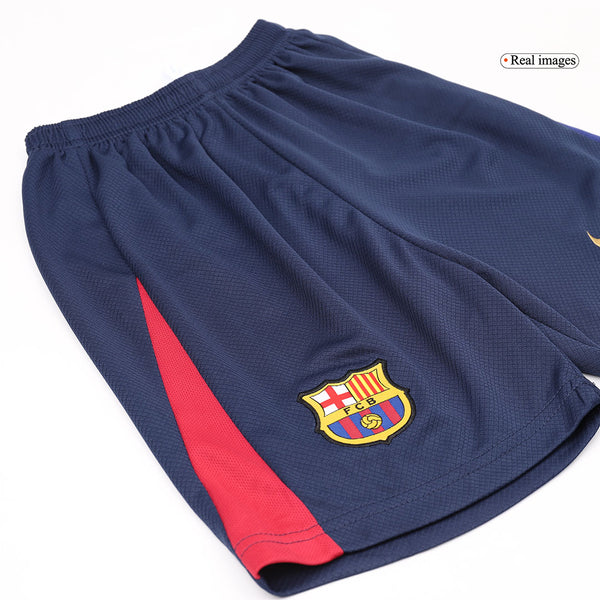 Camiseta local del Barcelona 2024/25 para niños (camiseta y pantalón corto)