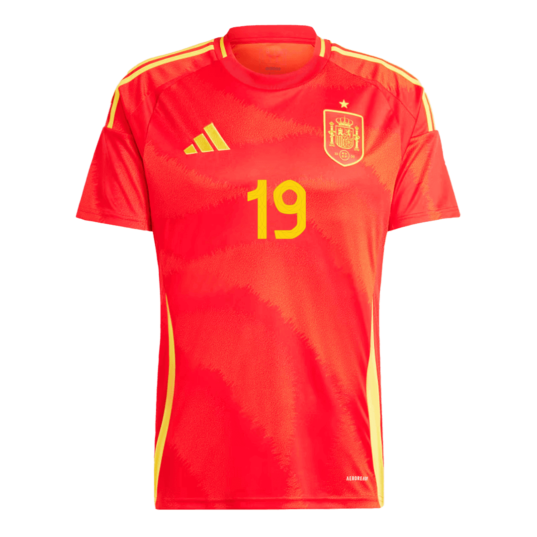 España LAMINE YAMAL #19 Camiseta local EURO 2024