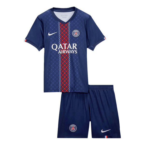 PSG Home Soccer Jersey Kit 2025/26 Kids(Jersey+Shorts) - Football Shirt | SmartJerseys | Official Quality