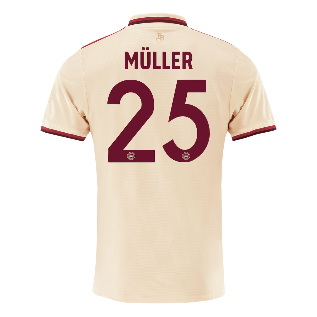 Camiseta de visitante del Bayern Múnich MÜLLER #25 (3.ª equipación) 2024/25 - Edición UCL
