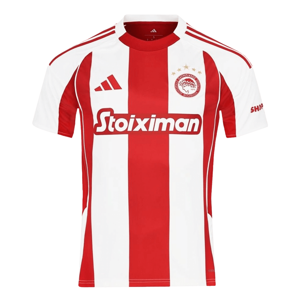 Olympiakos Home Soccer Jersey 2025/26 - Football Shirt | SmartJerseys | Official Quality