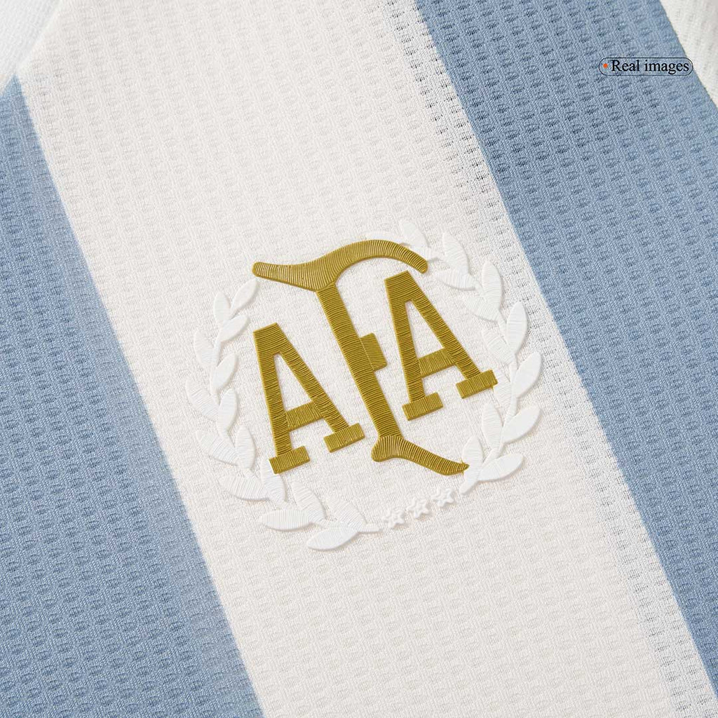Kit de camiseta de fútbol de Argentina 2024 para niños (camiseta y pantalón corto) - 50.º aniversario