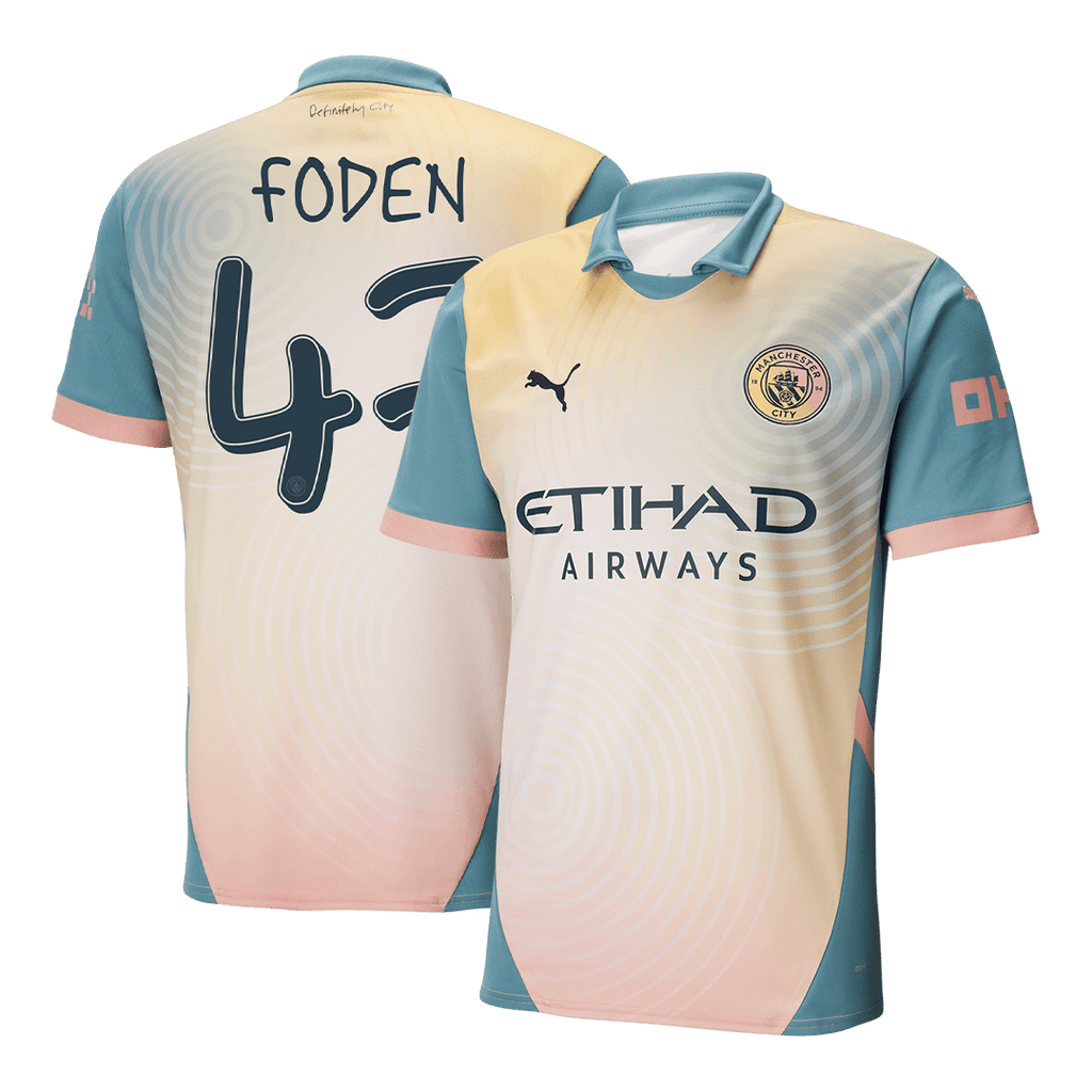 Manchester City FODEN #47 Fourth Away Soccer Jersey 2024/25 - Definitely City - Football Shirt | SmartJerseys | Official Quality