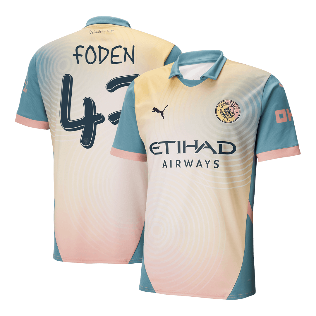 Manchester City FODEN #47 Fourth Away Soccer Jersey 2024/25 - Definitely City - Football Shirt | SmartJerseys | Official Quality