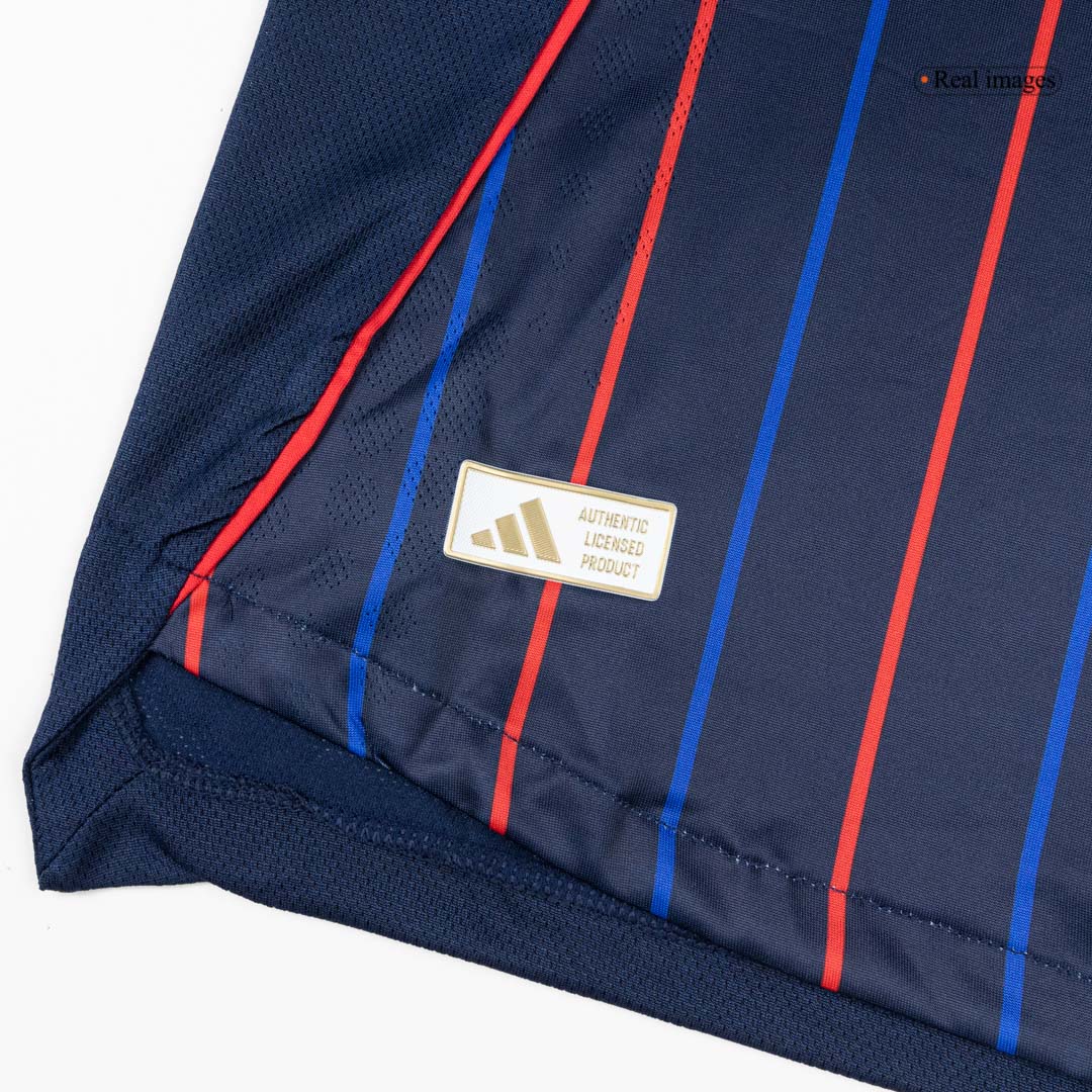 Auténtica camiseta de fútbol visitante del Olympique Lyonnais 25/26 azul marino