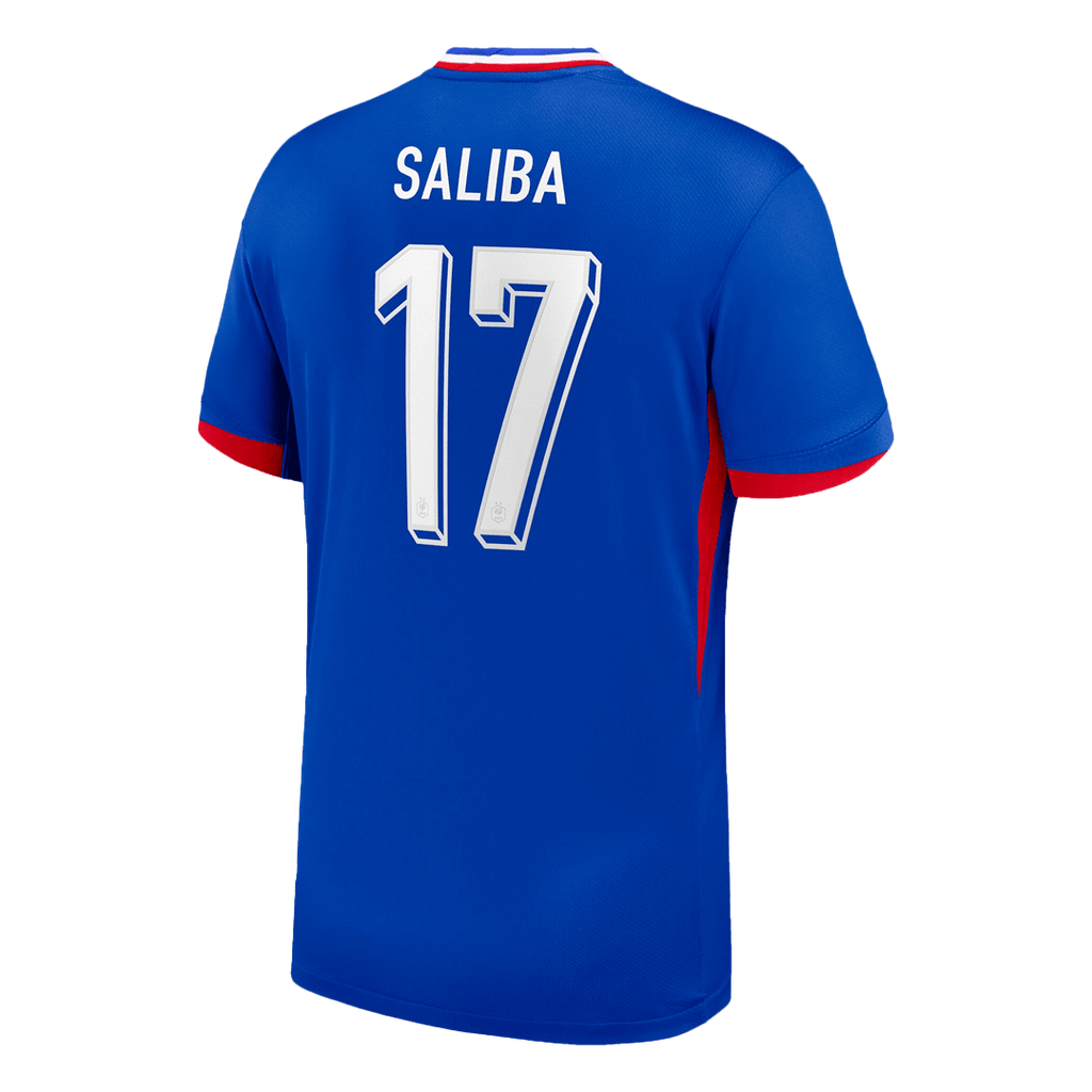 SALIBA #17 Maillot France Euro Domicile 2024 Bleu 