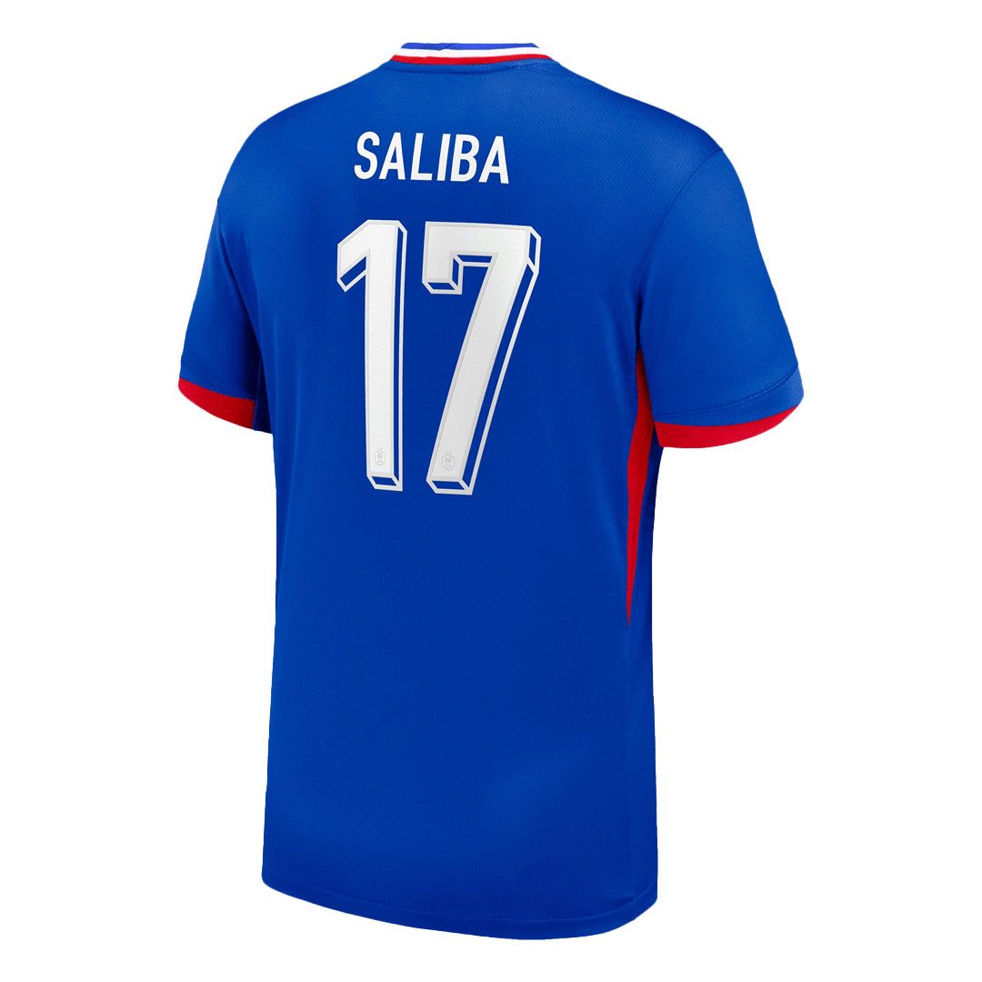 SALIBA #17 Maillot France Euro Domicile 2024 Bleu 