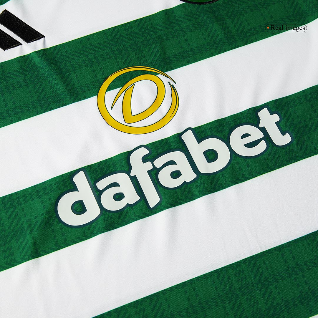 Camiseta de fútbol local del Celtic 2025/26 verde y blanco