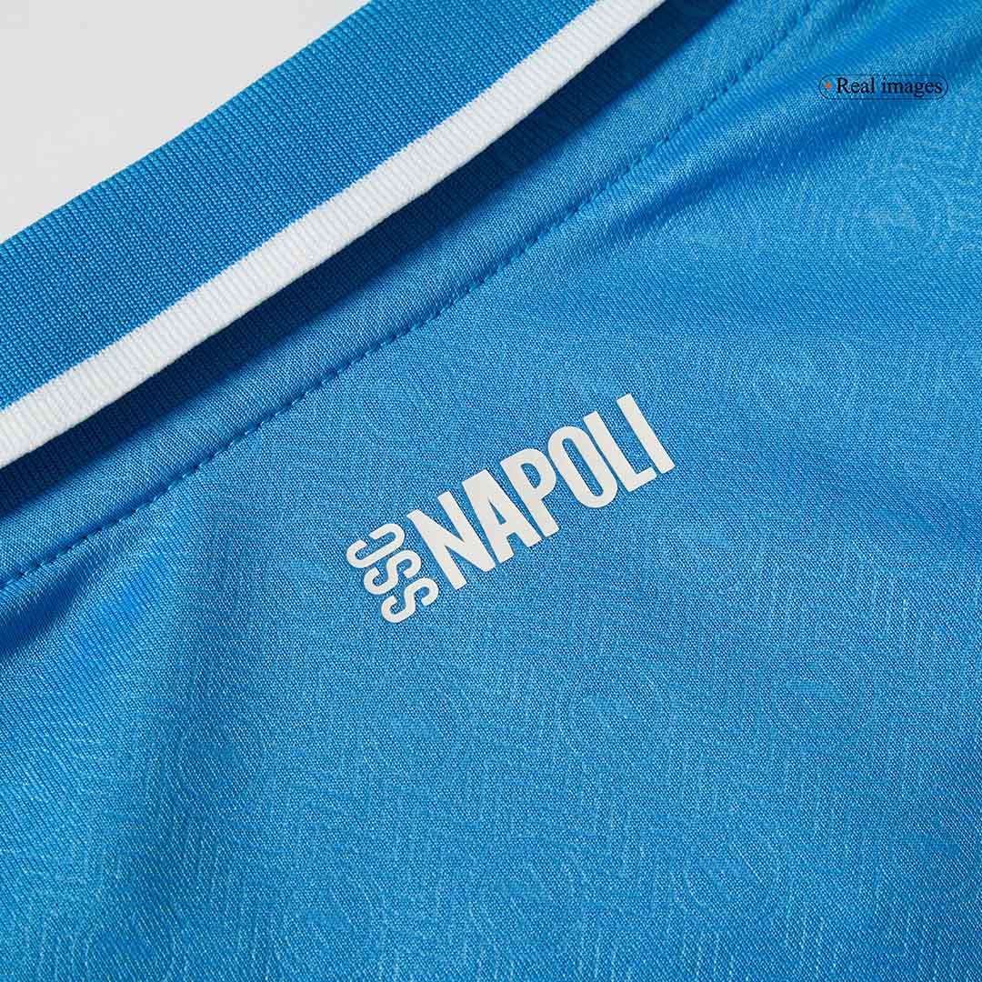 Camiseta de fútbol local del Napoli 2024/25 para niños (camiseta y pantalón corto)