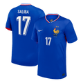 SALIBA #17 France Euro Home Soccer Jersey 2024 Blue - Football Shirt | SmartJerseys | Official Quality