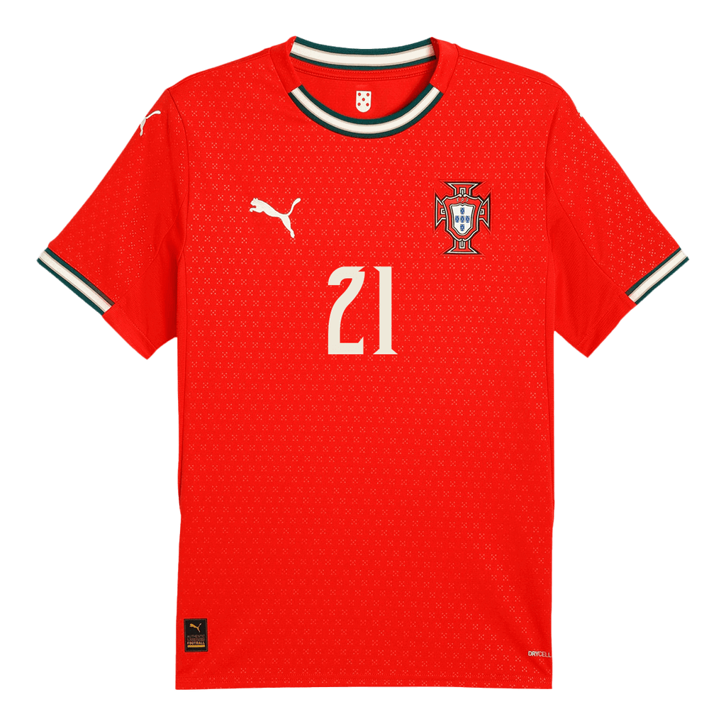 Maillot de foot Portugal DIOGO J. #21 Domicile 2025