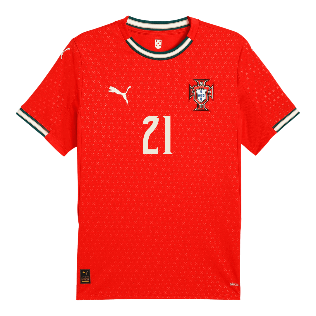 Maillot de foot Portugal DIOGO J. #21 Domicile 2025