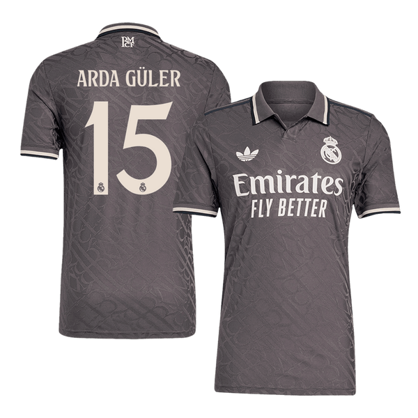Real Madrid ARDA GÜLER #15 Third Away Soccer Jersey Authentic 2024/25 - Football Shirt | SmartJerseys | Official Quality