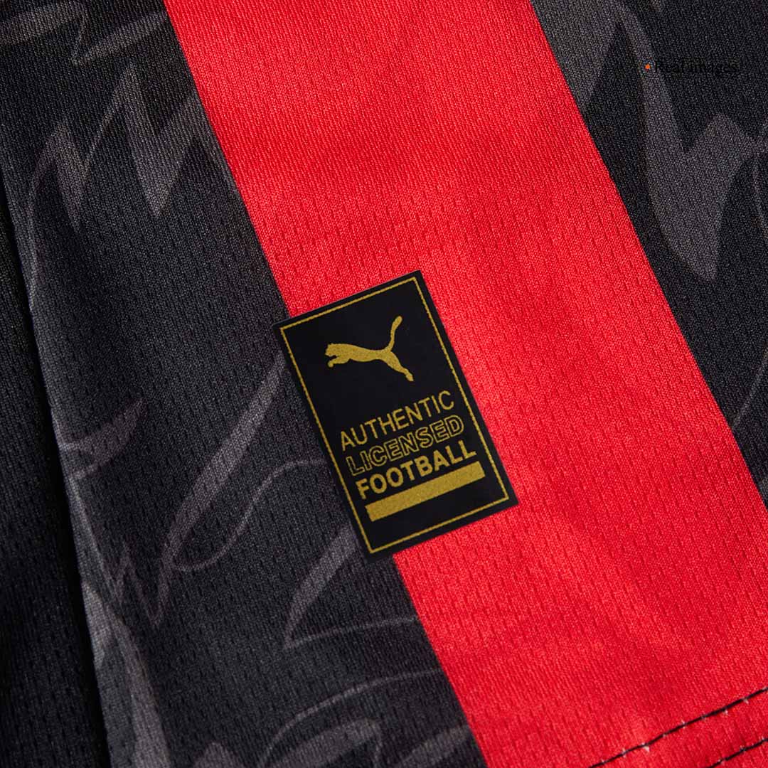 RAFA LEÃO #10 AC Milan Home Soccer Jersey 2025/26 Red&Black