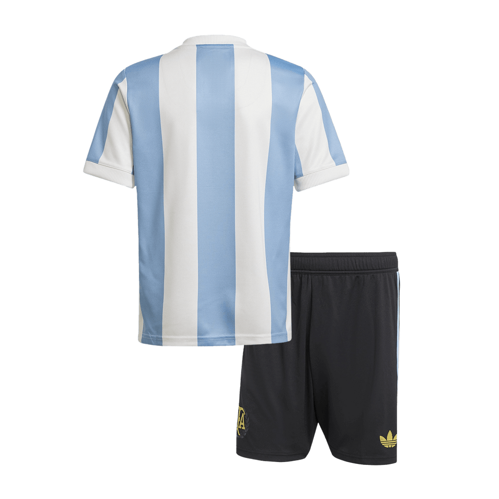 Kit de camiseta de fútbol de Argentina 2024 para niños (camiseta y pantalón corto) - 50.º aniversario