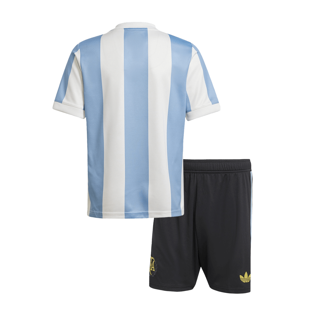 Kit de camiseta de fútbol de Argentina 2024 para niños (camiseta y pantalón corto) - 50.º aniversario