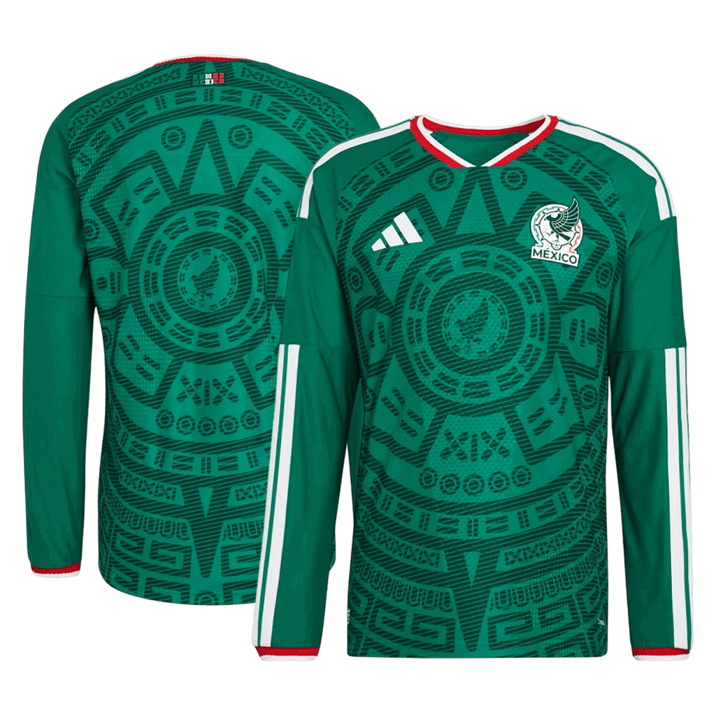 Camiseta de fútbol local de manga larga de México 2026